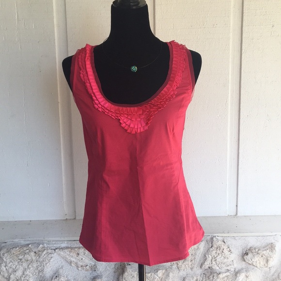 Express Tops - DONATED Express hot pink stretch sleeveless blouse
